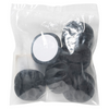 Mack 1071223 - 6 kabelhouders voor 3 kabels zelfklevend zwart | 6 stuks