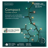 Lumineo led compact lights twinkel 1000l 2250cm colour changing. 8 functie twinkel effect en 8 uur timer