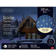 Lumineo icicle led verlichting 5m- 119led warmwit met 8-uurs timer en dimfunctie voor binnen en buiten