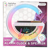 No brand wekkerradio + tel.oplader + speaker 23x23,5x8,4 cm