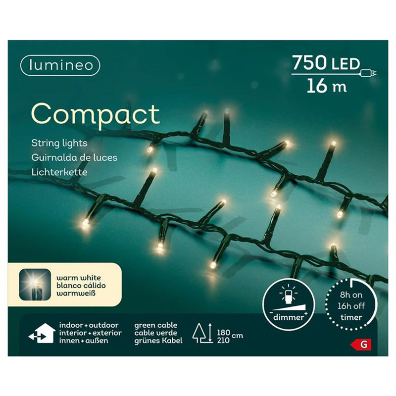 Lumineo led compact lights 16m 750led
