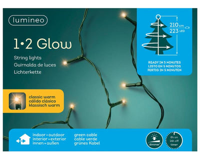 Lumineo kerstverlichting 1-2 glow 210cm 223xled
