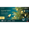 Lumineo led vintage kerstboom verlichtng 8 functie twinkel effect 50led 980cm groen soft gold