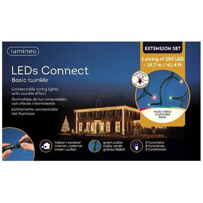 Lumineo led's connect basic twinkle kleur 18,7m