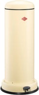 Wesco big baseboy prullenbak met soft close | 30 liter | metaal - amandel | pedaalemmer