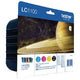 Inktcartridge brother lc-1100hyvalbp zwart en 3-kleuren