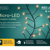 Lumineo micro led compact met lights 480l-6m, 8 functie twinkel effect klassiek warm