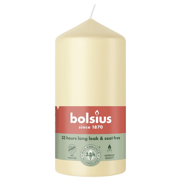 Bolsius stompkaars beige ø58x120 mm 33 uur (6 stuks)