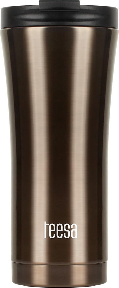 Teesa tsa0008 - roestvrijstalen thermobeker, 500 ml, bruin