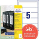 Etiketten c32267-25 avery 190x54mm wit 125 stuk