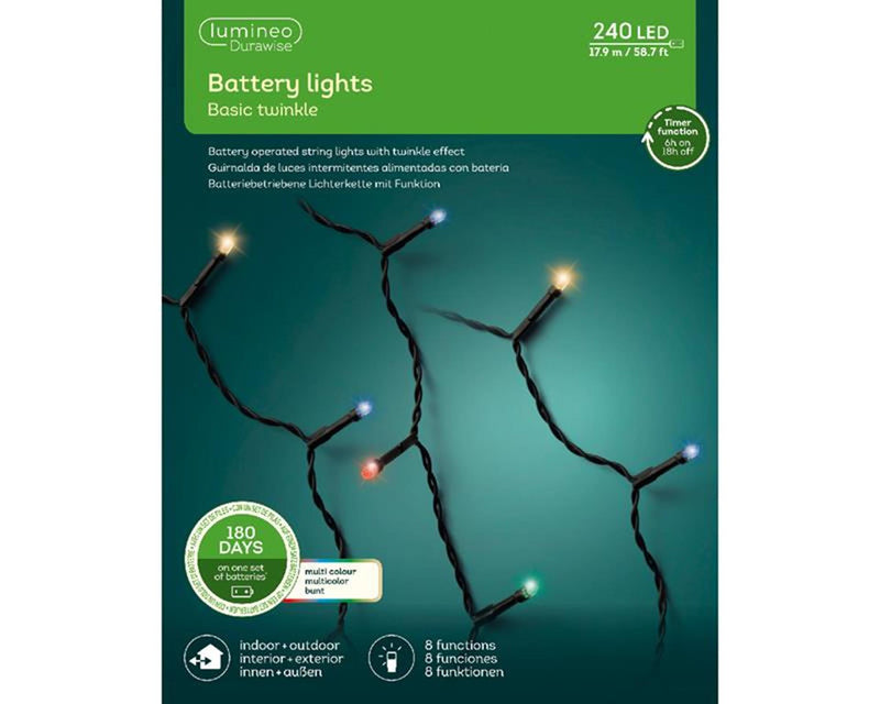 Lumineo led durawise basic lights 240l multi
