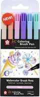 Sakura koi coloring brush pen set sweets | 6 kleuren
