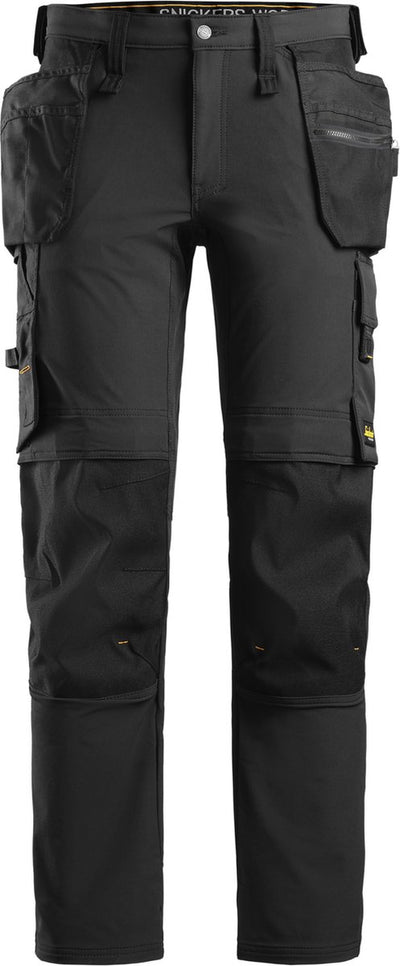 Snickers 6271 full stretch werkbroek met holsterzakken - zwart zwart - 52