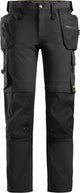 Snickers 6271 full stretch werkbroek met holsterzakken - zwart zwart - 52