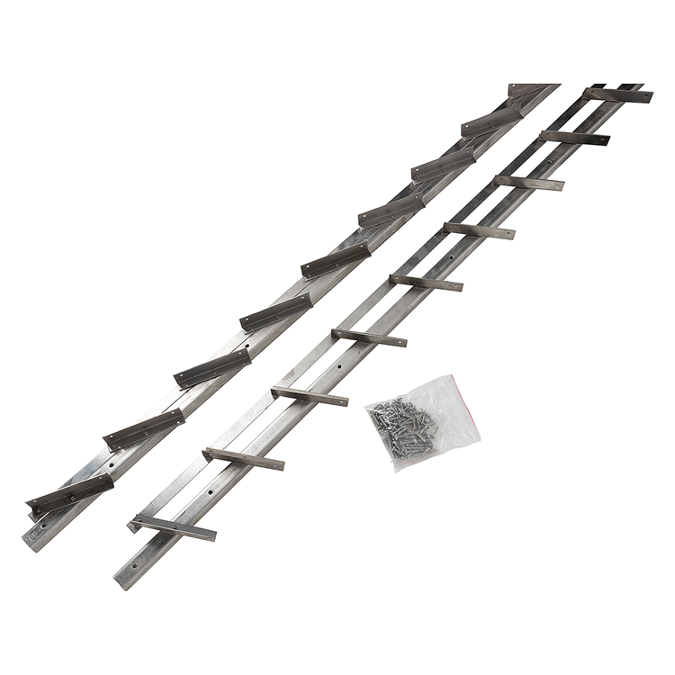 Mack 1074593 - multiflex shutters 165 cm rvs | 2 stuks