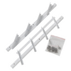 Mack 1074595 - multiflex shutters 50 cm rvs wit gecoat | 2 stuks