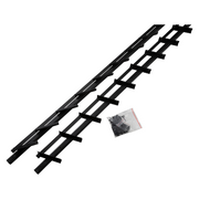 Mack 1074601 - multiflex shutters 165 cm rvs zwart txt gecoat | 2 stuks - afbeelding 1
