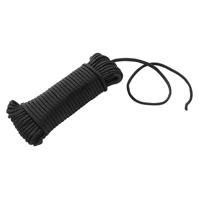 Mack 1072112 - paracord zwart 4mm 15m | 5 stuks