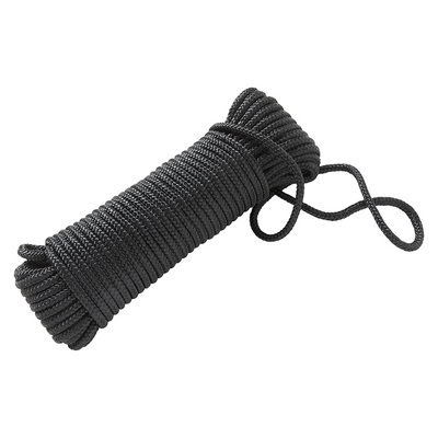Mack 1072117 - pp gevlochten zwart streng 6mm 20m | 5 stuks