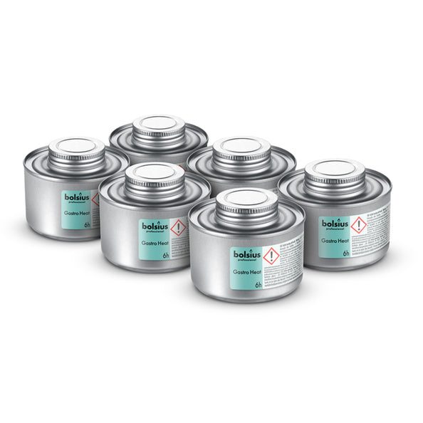 Bolsius gastro heat blikje 6 branduren 4 tray stuks (4 stuks)