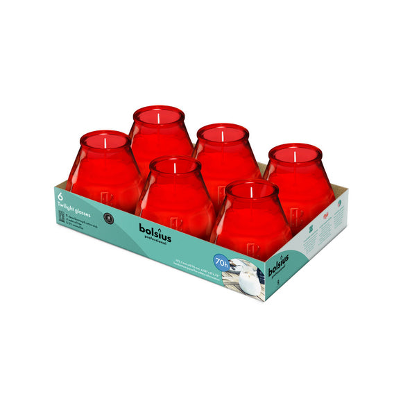 Bolsius professional twilight rood ø99x104 mm 70 uur (6 stuks)