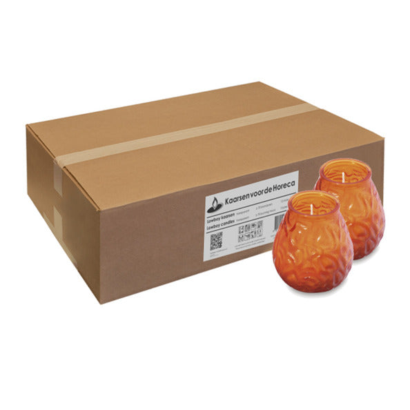 Bolsius lowboy oranje ø95x105 mm 70 uur (12 stuks)