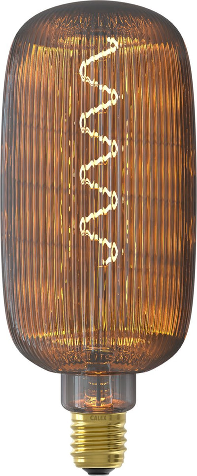 Calex pulse lyon led lamp - e27 - filament lichtbron - warm wit licht - rookglas