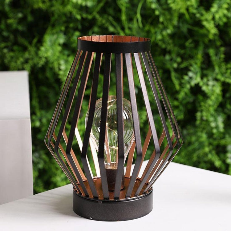 Jhy design metalen led tafellamp 17.5x22 cm brons zwart