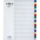 Blanco tabbladen durable 6759-27 20 tabs 11 gaten multikleur