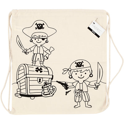 Creativ Company Rugzak piraten afm. 37x41 cm 110 g licht naturel 1 stuk
