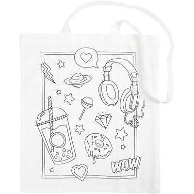 Creativ Company Schoudertas met Print