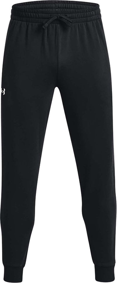 Under armour ua rival fleece joggers-blk heren sportbroek - zwart - wit