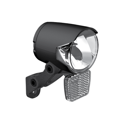 Koplamp Herrmans H-Black MR4 dynamo - aan uit functie - met houder - 100 120 lumen