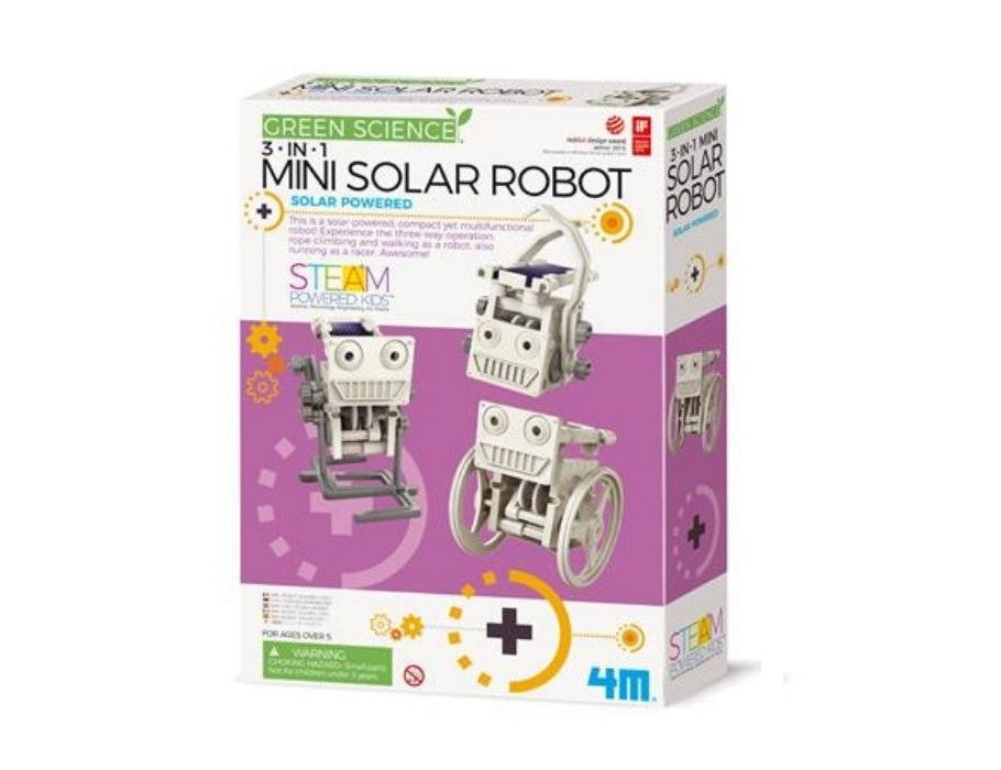 4m kidzlabs bouwpakket -3 in 1 mini solar robot
