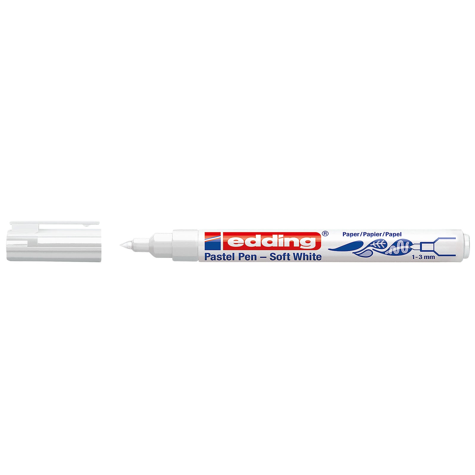 Edding 1500 • pastelstift wit