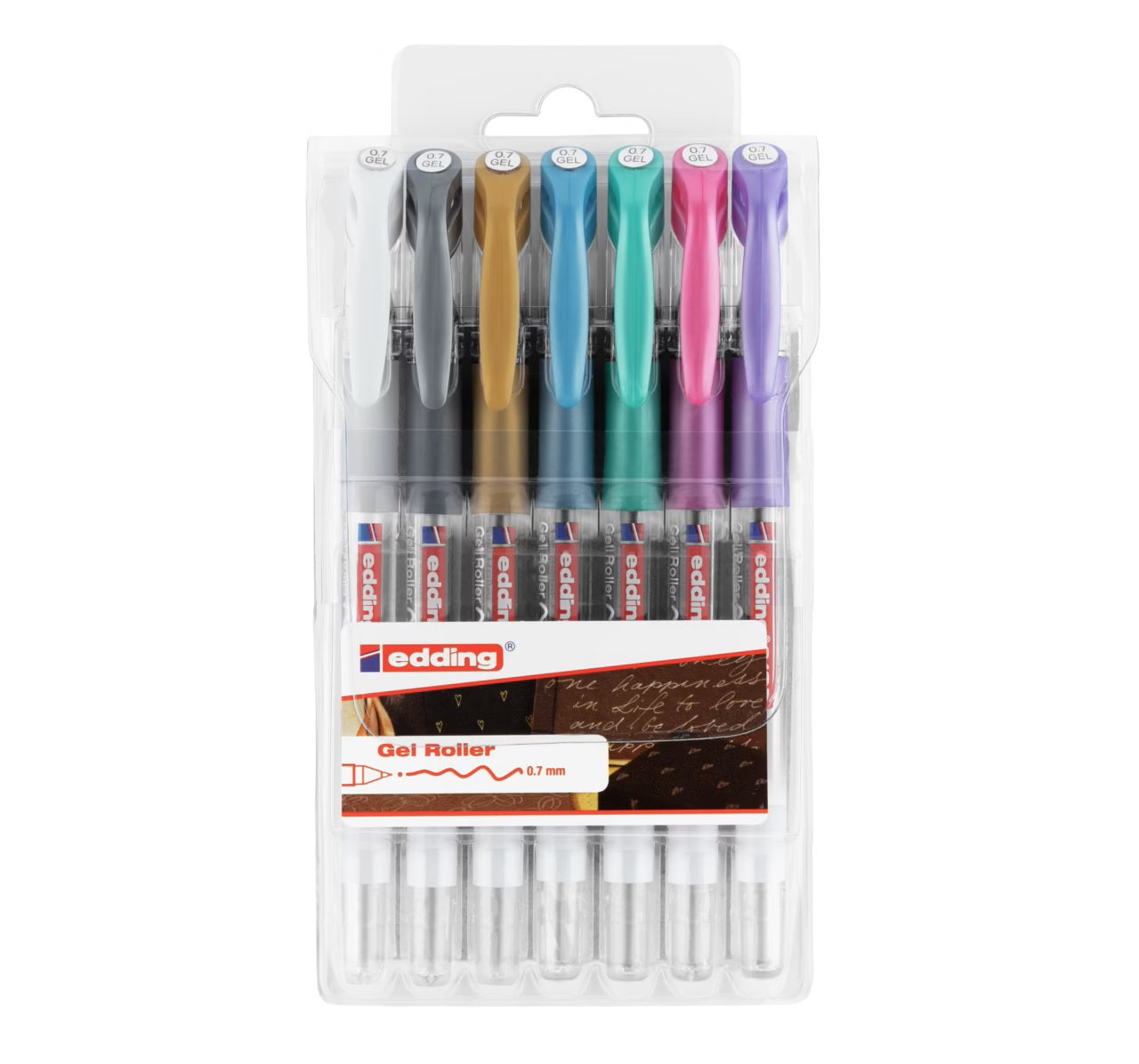 Edding 2185 • gelroller 0.7mm assorti 7pcs