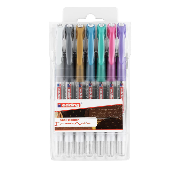 Edding 2185 • gelroller 0.7mm assorti 7pcs