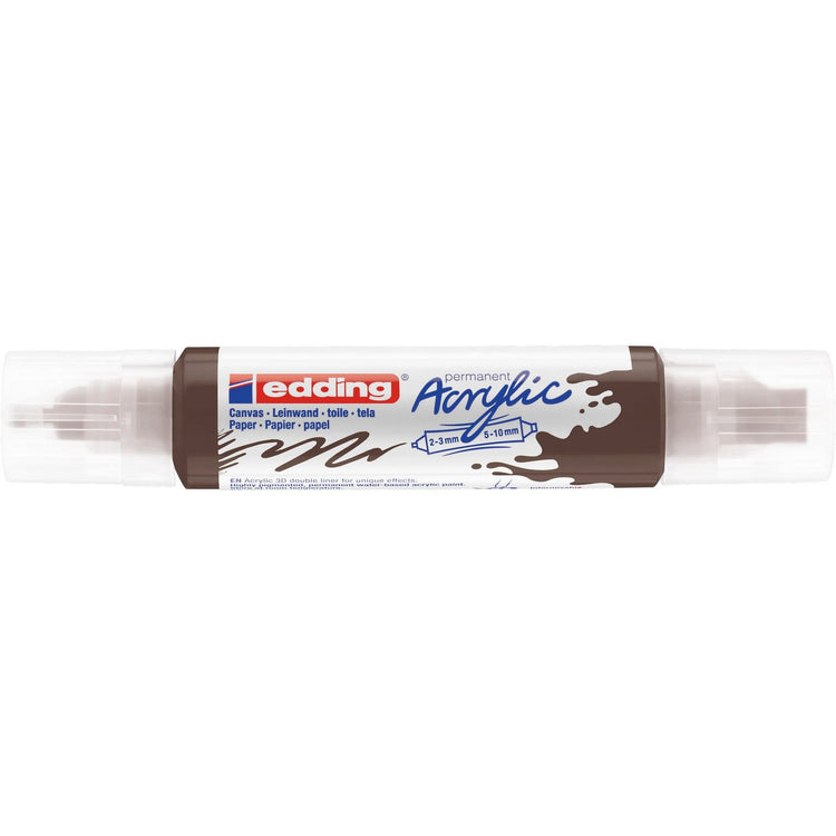 Edding 5000 • acrylic 3d doubleliner chocoladebruin