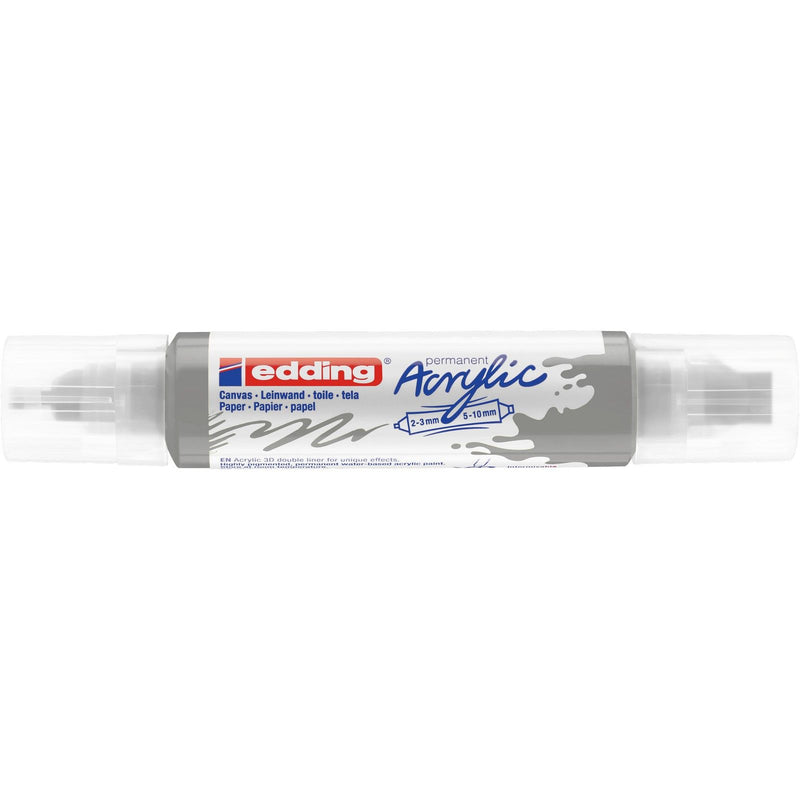 Edding 5000 • acrylic 3d doubleliner zilver