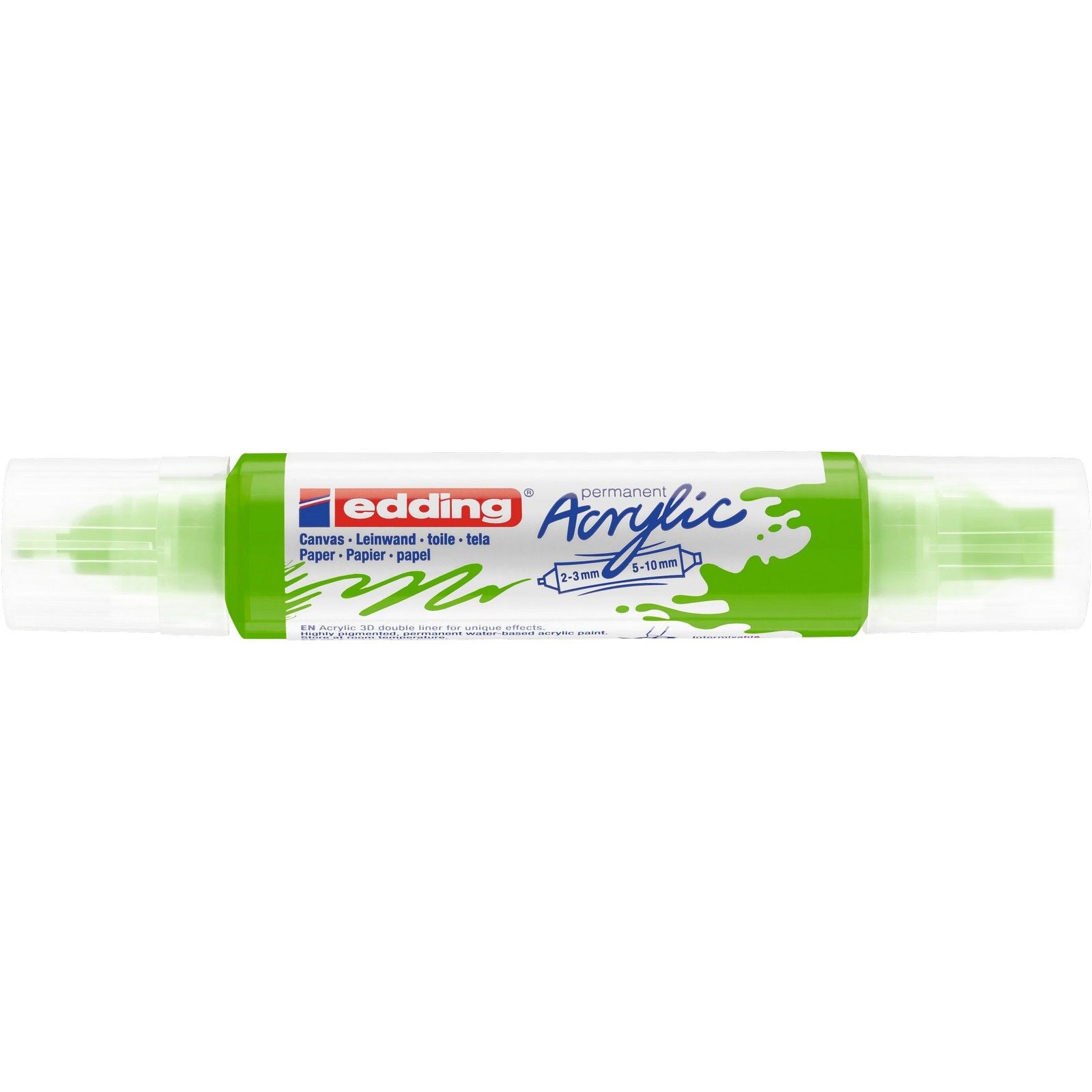 Edding 5000 • acrylic 3d doubleliner geelgroen