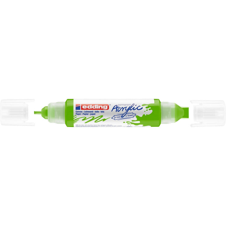 Edding 5000 • acrylic 3d doubleliner geelgroen