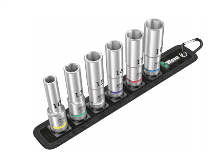 Wera belt c deep 1 doppenset, 1 2 dopsleutel (zwart, 6-delig)