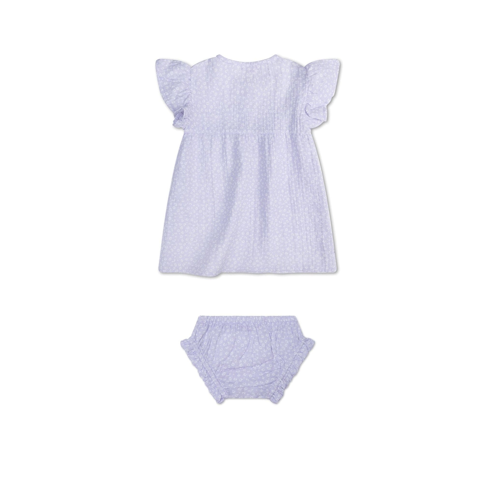 Leopard | lila meisjes set strand - muslin