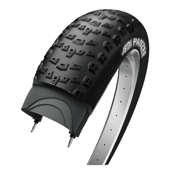 Edge buitenband jedi fatbike 20 x 4.00 100-406 - zwart