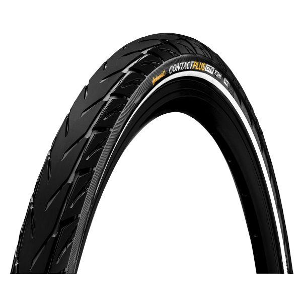 Continental buitenband contact plus city 37-622 (28x1.40) zwart reflex