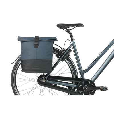 Basil b.v. dubbele fietstas basil cove 28-32l 14 x 29 x 36 cm - blauw zwart