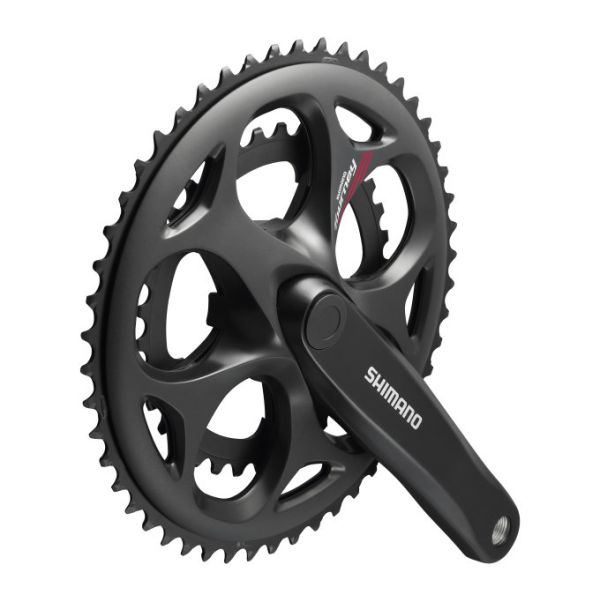 Shimano crankstel 7 8 speed tourney fc-a070 compact 170 50-34t vierkante as - zwart