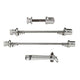 TranzX - Quick release voor achternaaf + zadelpen zilver