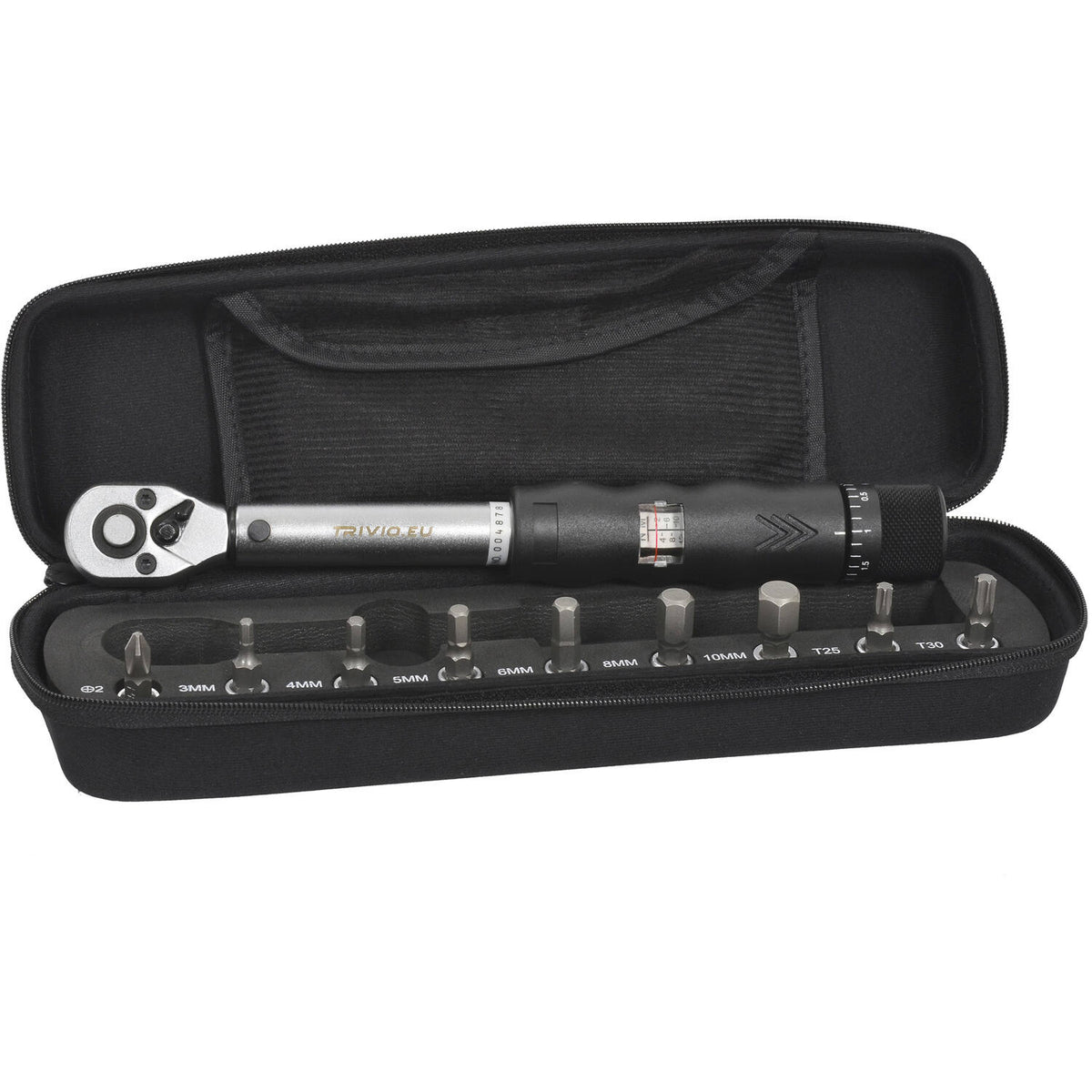 Trivio - fietsgereedschap momentsleutel set 2-14nm 1 4 + bitset