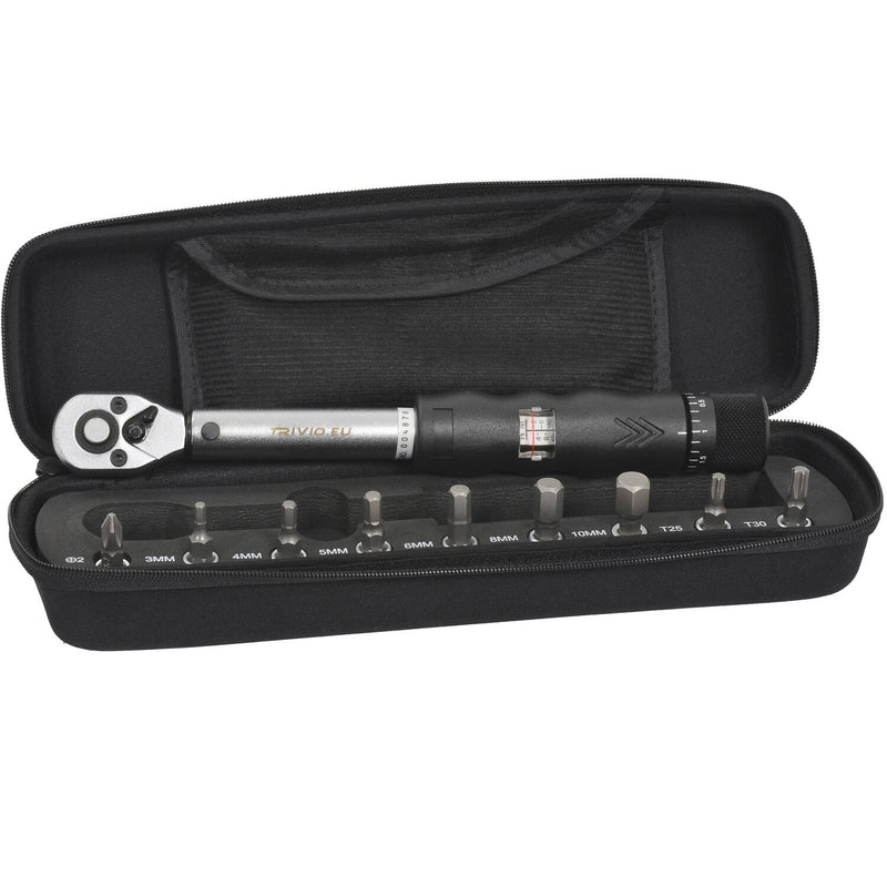 Trivio - fietsgereedschap momentsleutel set 2-14nm 1 4 + bitset
